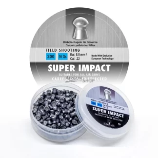 G Smith & Co. Super Impact 0.22 Cal Pellets, 16gr, 200ct