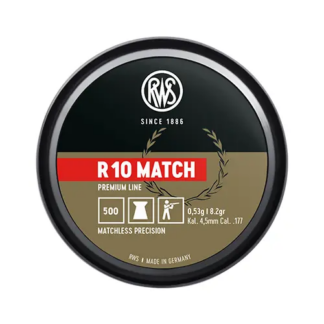 RWS R10 Match Rifle 0.177 Cal, 8.2gr, 500ct | Airgunshop.in