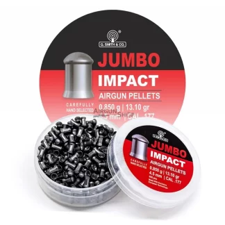 G Smith & Co. Jumbo Impact 0.177 Cal Pellets, 13.1gr, 400ct