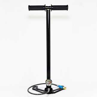 PCP Hand Pump Black 4500psi (300bar) With Foldable Base & Big Gauge Style