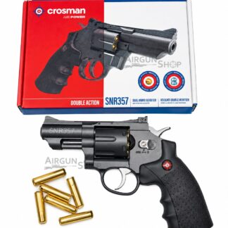 Crosman SNR357 CO2 Dual Ammo Full Metal Revolver 0.177 Cal | Airgunshop.in