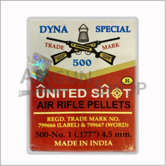 United Shot Dyna Special Pointed 0.177 (4.5mm) Airgun Pellets 500 Pcs