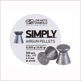 JSB Match Diabolo Simply 0.177 Cal, 8.26gr, 500ct