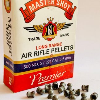 Master Shot Premier Round Head 0.22 (5.5mm) Airgun Pellets 100 Pcs