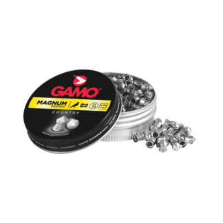 Gamo Magnum Airgun Pellets 0.177 Cal (4.5mm) | 7.56gr, Tin of 250 Pcs