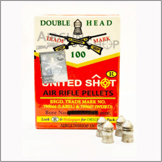 United Shot Double Head 0.22 (5.5mm) Airgun Pellets 100 Pcs