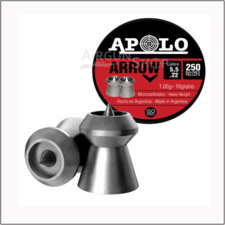 Apolo Arrow 0.22 Cal (5.5mm) Pellets 250/Tin, 16gr