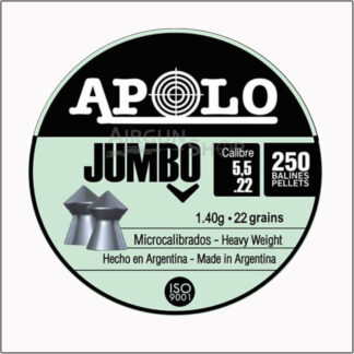 Apolo Jumbo 0.22 Cal (5.5mm) Pellets 250/Tin, 22gr