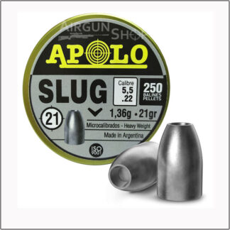 Apolo Slug 0.22 Cal (5.5mm) Pellets 250/Tin, 21gr