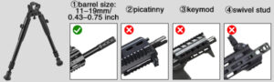 Barrel Mount Bipod