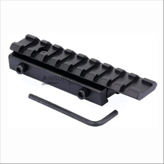 Low Profile Scope Mount 11mm to 20mm Picatinny Weaver Rail Converter