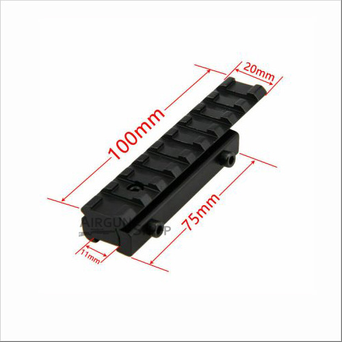 thumbnail image 2 of 2Pcs 3/8" 11mm Dovetail To 7/8" 20mm Picatinny Rail Adaptor Scope Mount – SINAIRSOFT 2 of 6