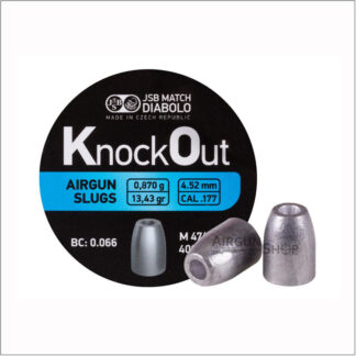JSB KnockOut Slugs 0.177 Cal, 13.43gr, 400ct